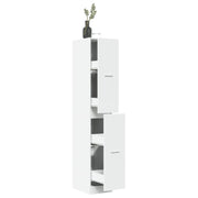 Apothekerskast 30x41x174,5 cm wit bewerkt hout