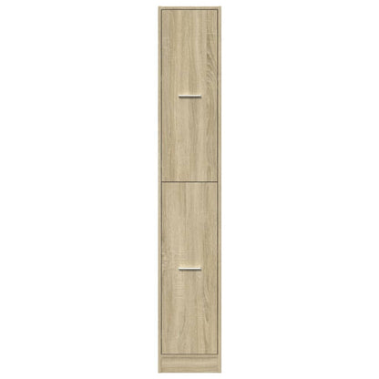 Apothekerskast 30x41x174,5 cm bewerkt hout sonoma eikenkleurig