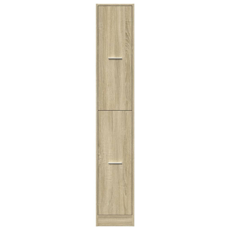Apothekerskast 30x41x174,5 cm bewerkt hout sonoma eikenkleurig