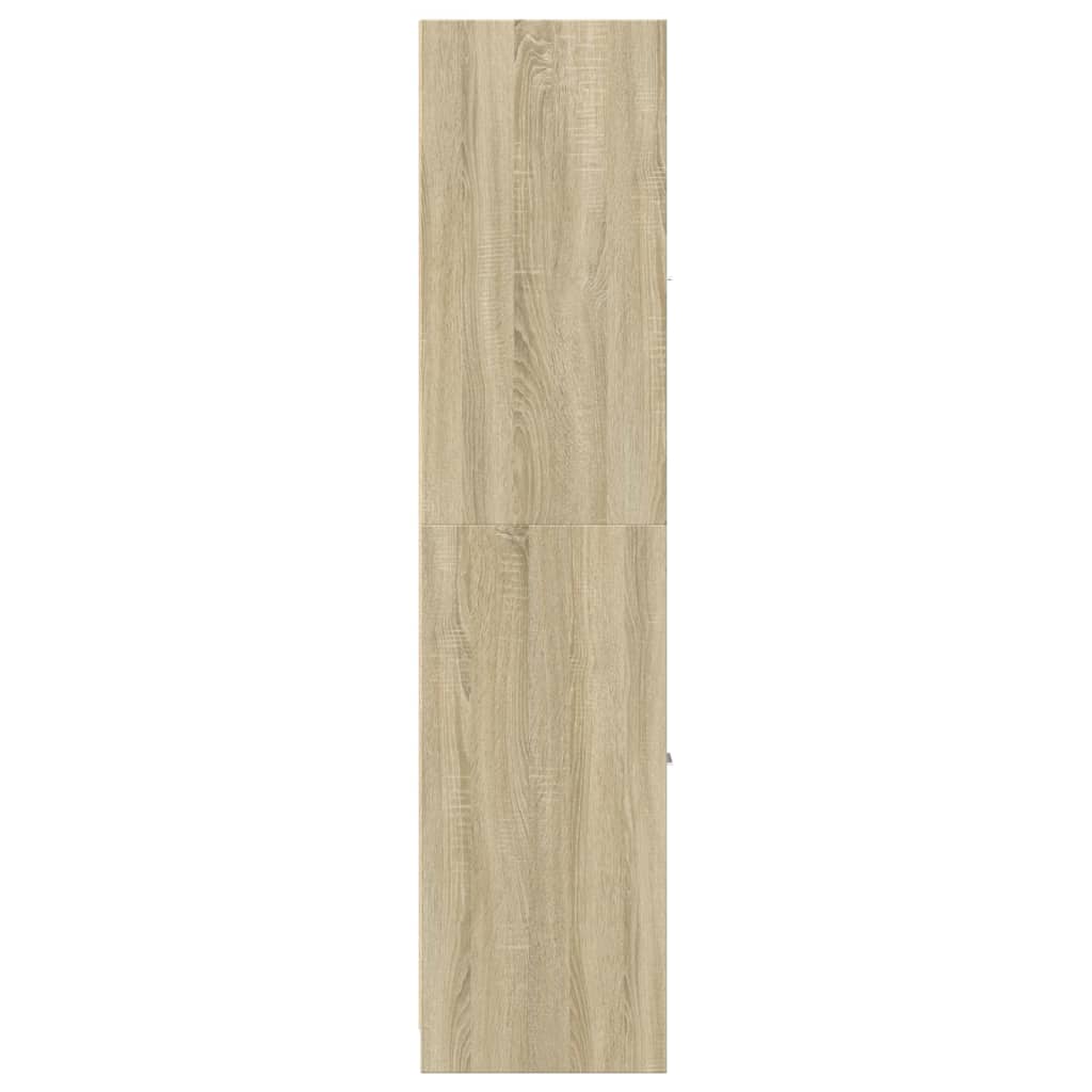 Apothekerskast 30x41x174,5 cm bewerkt hout sonoma eikenkleurig