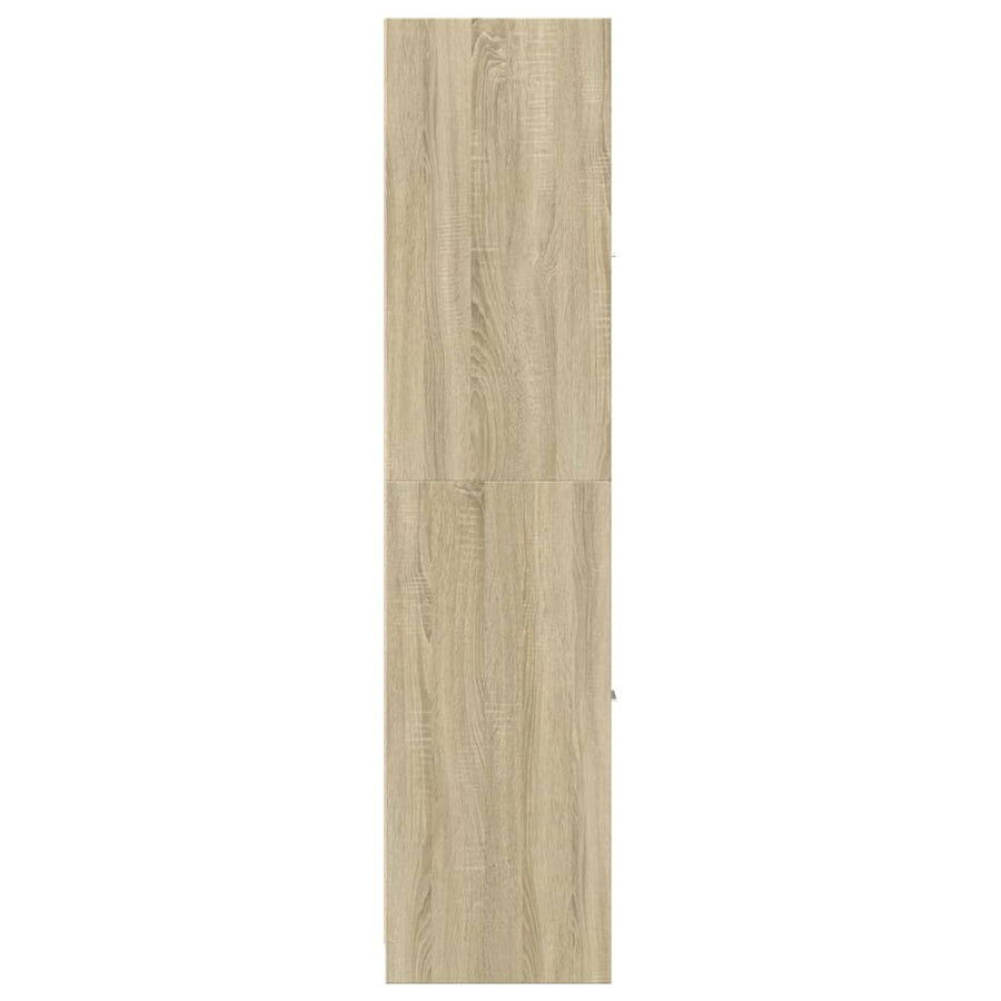 Apothekerskast 30x41x174,5 cm bewerkt hout sonoma eikenkleurig