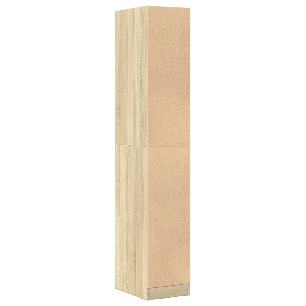 Apothekerskast 30x41x174,5 cm bewerkt hout sonoma eikenkleurig