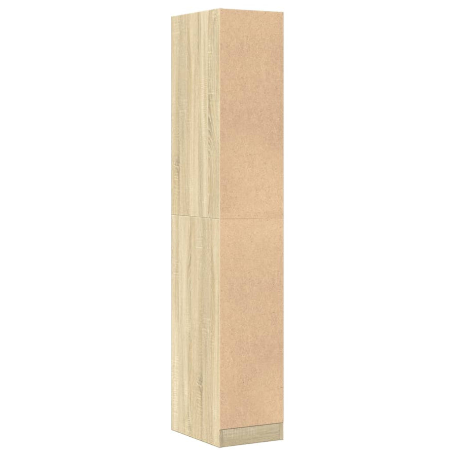 Apothekerskast 30x41x174,5 cm bewerkt hout sonoma eikenkleurig