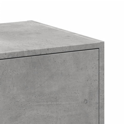 Apothekerskast 30x41x174,5 cm bewerkt hout betongrijs