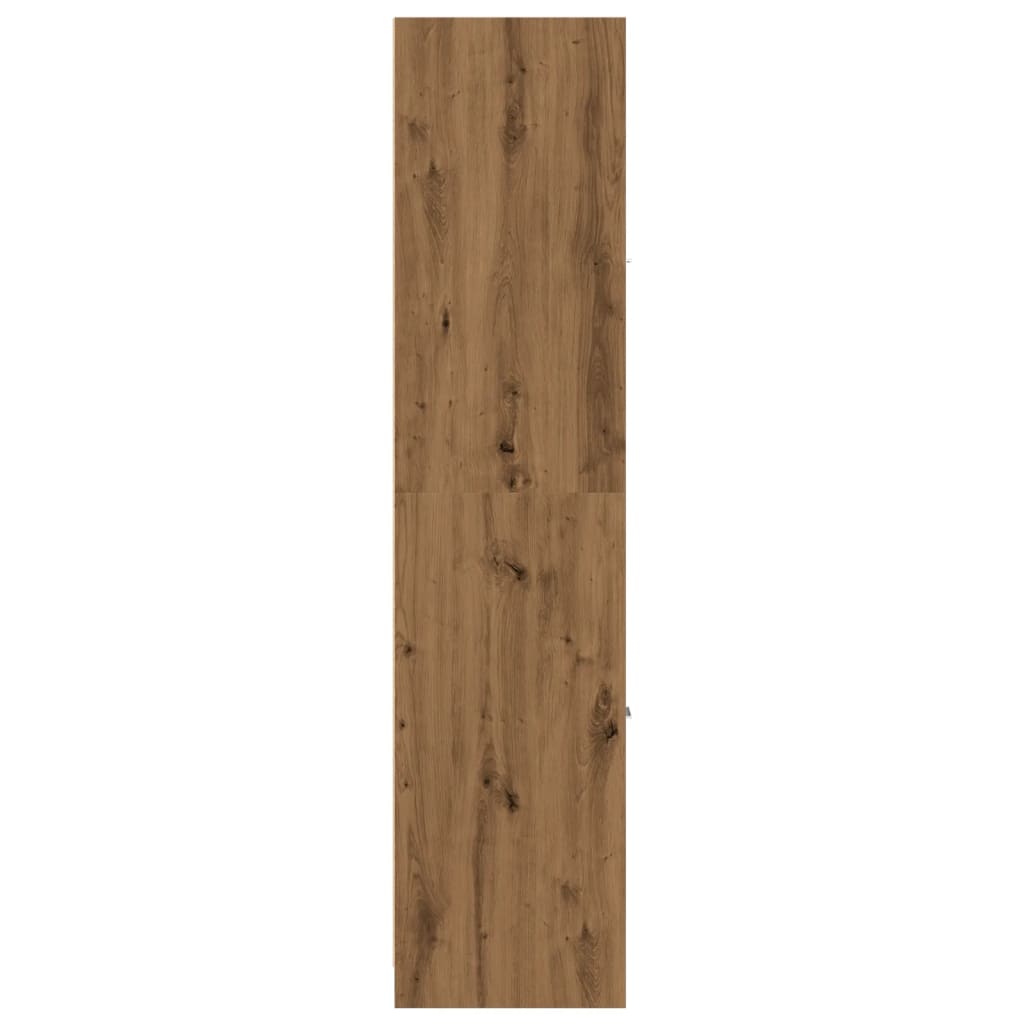 Apothekerskast 30x41x174,5 cm bewerkt hout artisanaal eiken