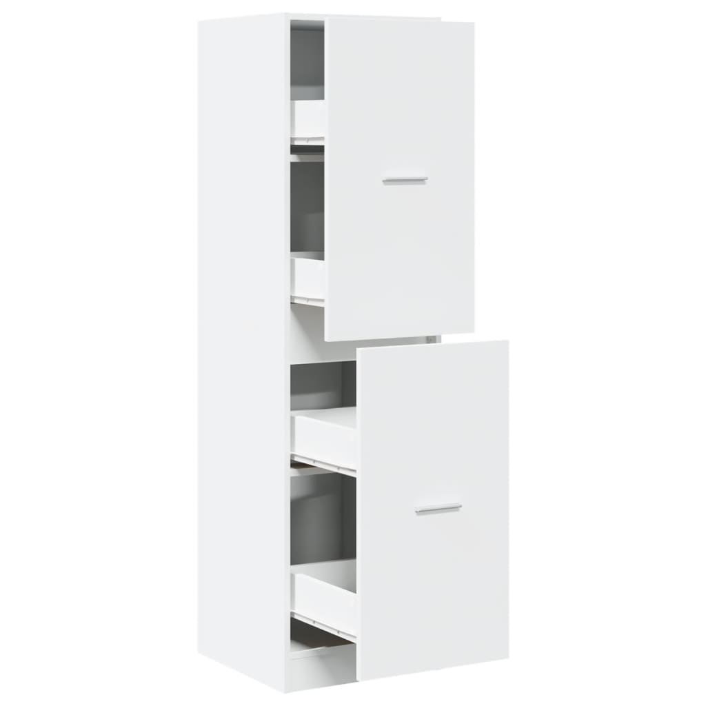 Apothekerskast 40x41x144,5 cm bewerkt hout wit