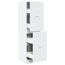 Apothekerskast 40x41x144,5 cm bewerkt hout wit