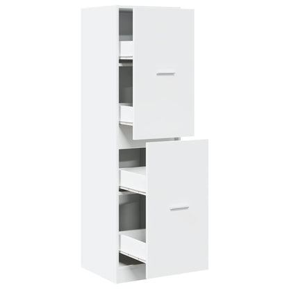Apothekerskast 40x41x144,5 cm bewerkt hout wit