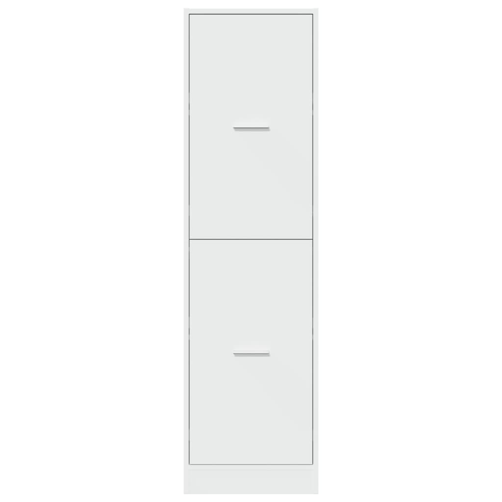 Apothekerskast 40x41x144,5 cm bewerkt hout wit