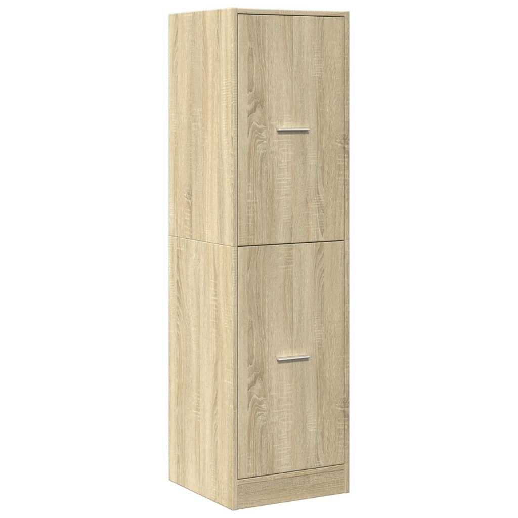 Apothekerskast 40x41x144,5 cm bewerkt hout sonoma eikenkleurig