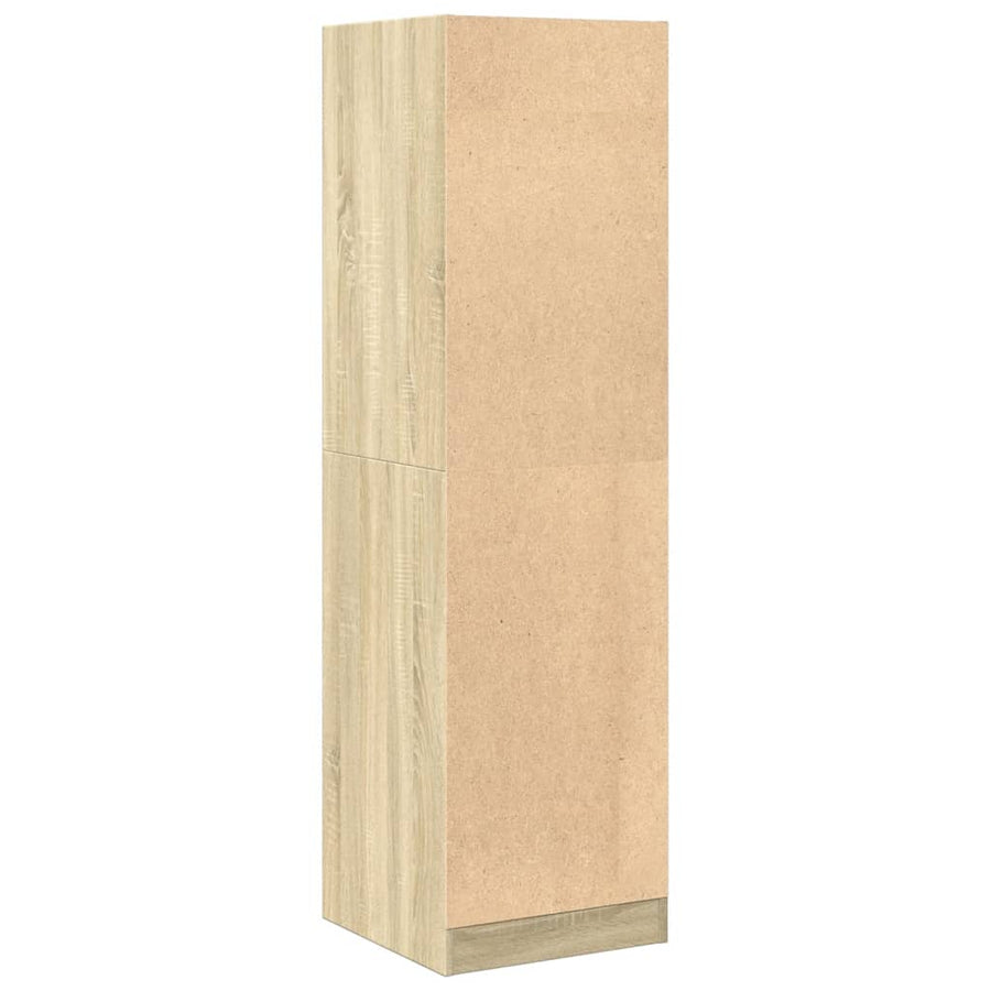Apothekerskast 40x41x144,5 cm bewerkt hout sonoma eikenkleurig