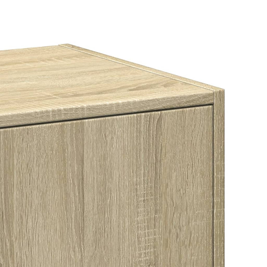 Apothekerskast 40x41x144,5 cm bewerkt hout sonoma eikenkleurig