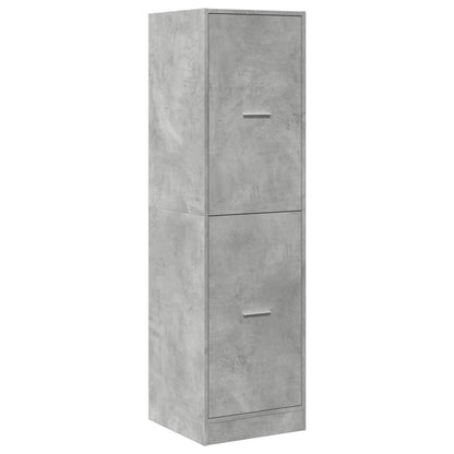 Apothekerskast 40x41x144,5 cm bewerkt hout betongrijs