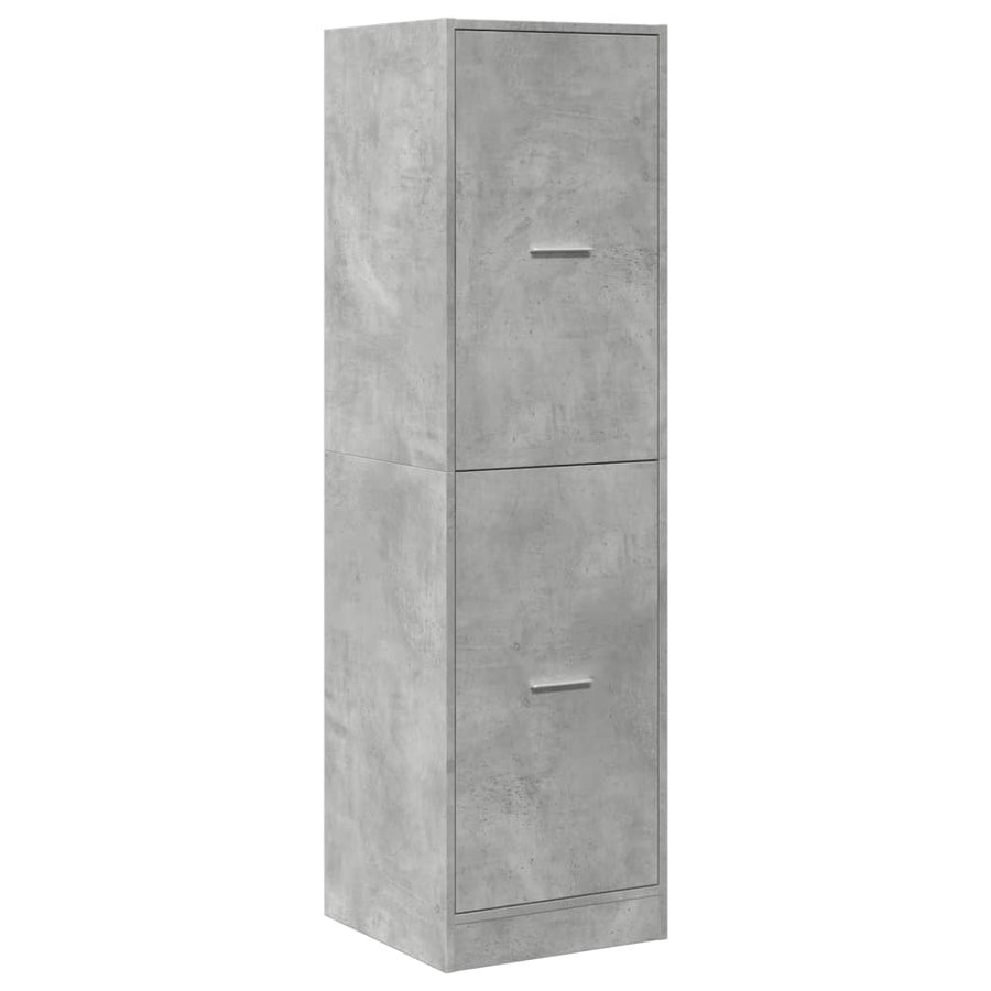 Apothekerskast 40x41x144,5 cm bewerkt hout betongrijs