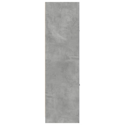 Apothekerskast 40x41x144,5 cm bewerkt hout betongrijs