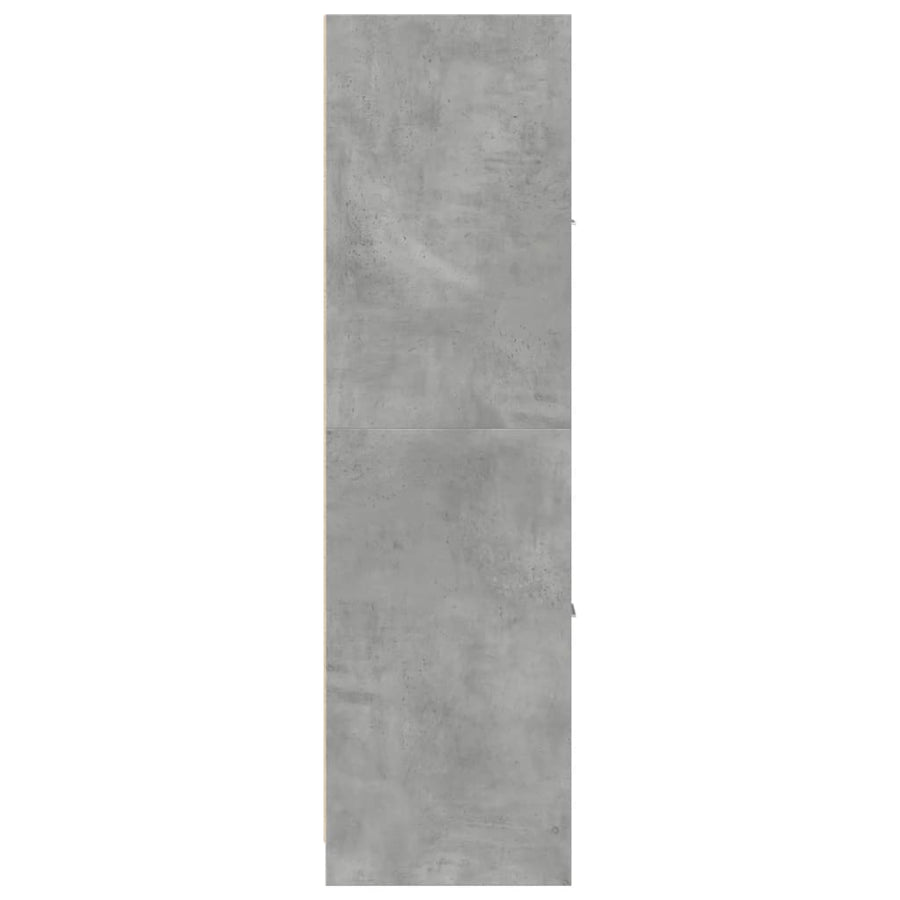 Apothekerskast 40x41x144,5 cm bewerkt hout betongrijs