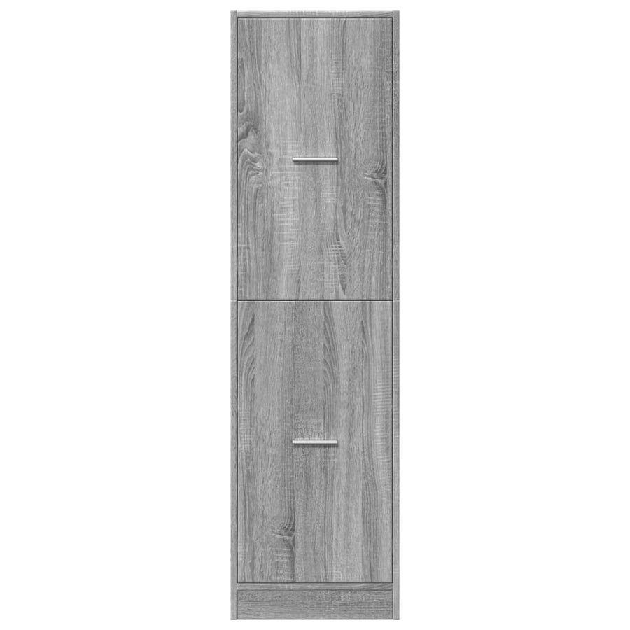 Apothekerskast 40x41x144,5 cm bewerkt hout grijs sonoma eiken