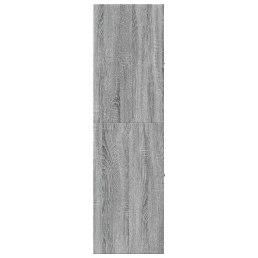 Apothekerskast 40x41x144,5 cm bewerkt hout grijs sonoma eiken