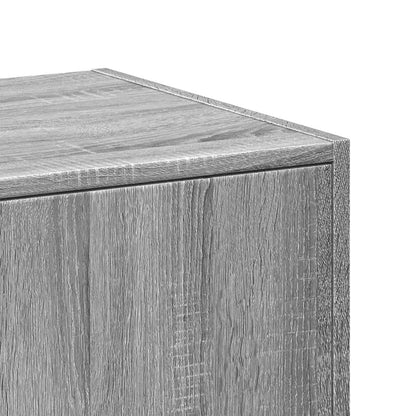Apothekerskast 40x41x144,5 cm bewerkt hout grijs sonoma eiken