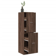 Apothekerskast 40x41x144,5 cm bewerkt hout bruin