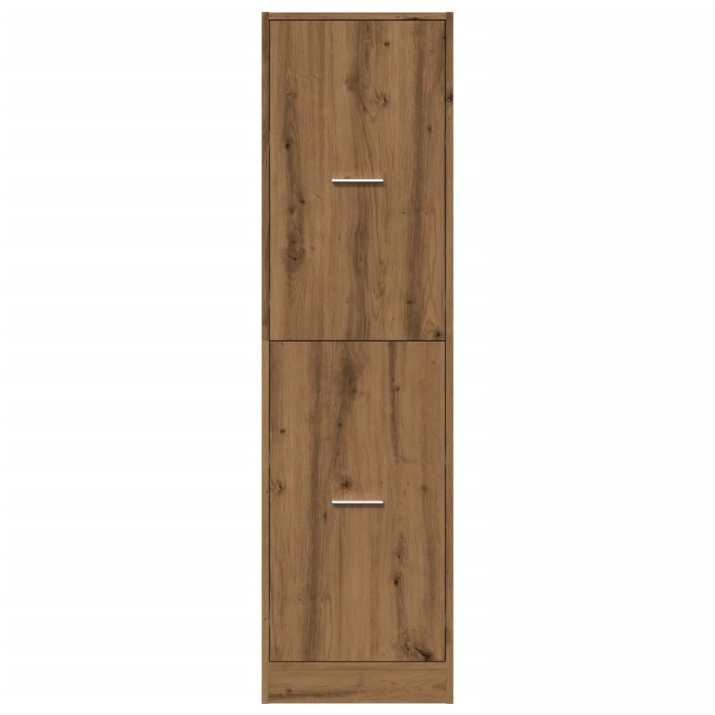 Apothekerskast 40x41x144,5 cm bewerkt hout artisanaal eiken
