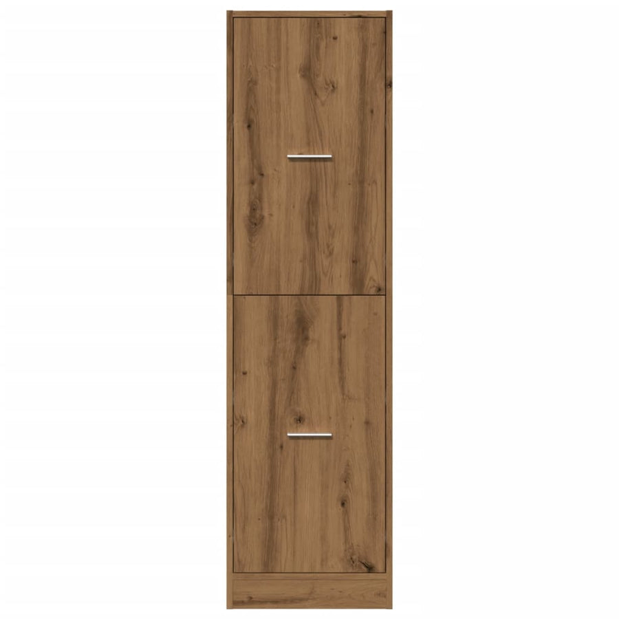 Apothekerskast 40x41x144,5 cm bewerkt hout artisanaal eiken