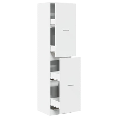 Apothekerskast 40x41x174,5 cm bewerkt hout wit