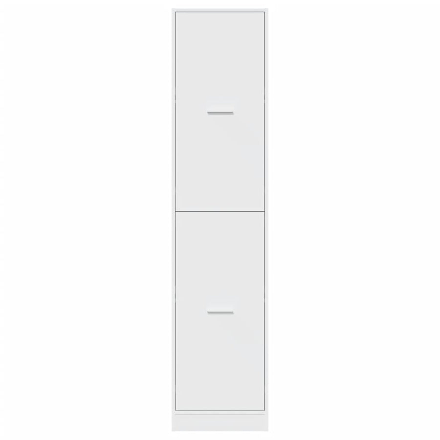 Apothekerskast 40x41x174,5 cm bewerkt hout wit