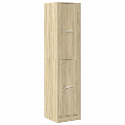Apothekerskast 40x41x174,5 cm bewerkt hout sonoma eikenkleurig