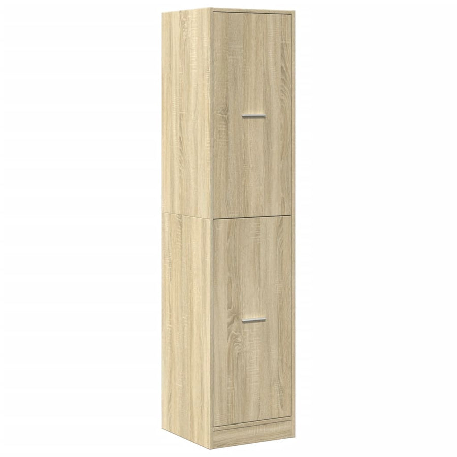 Apothekerskast 40x41x174,5 cm bewerkt hout sonoma eikenkleurig