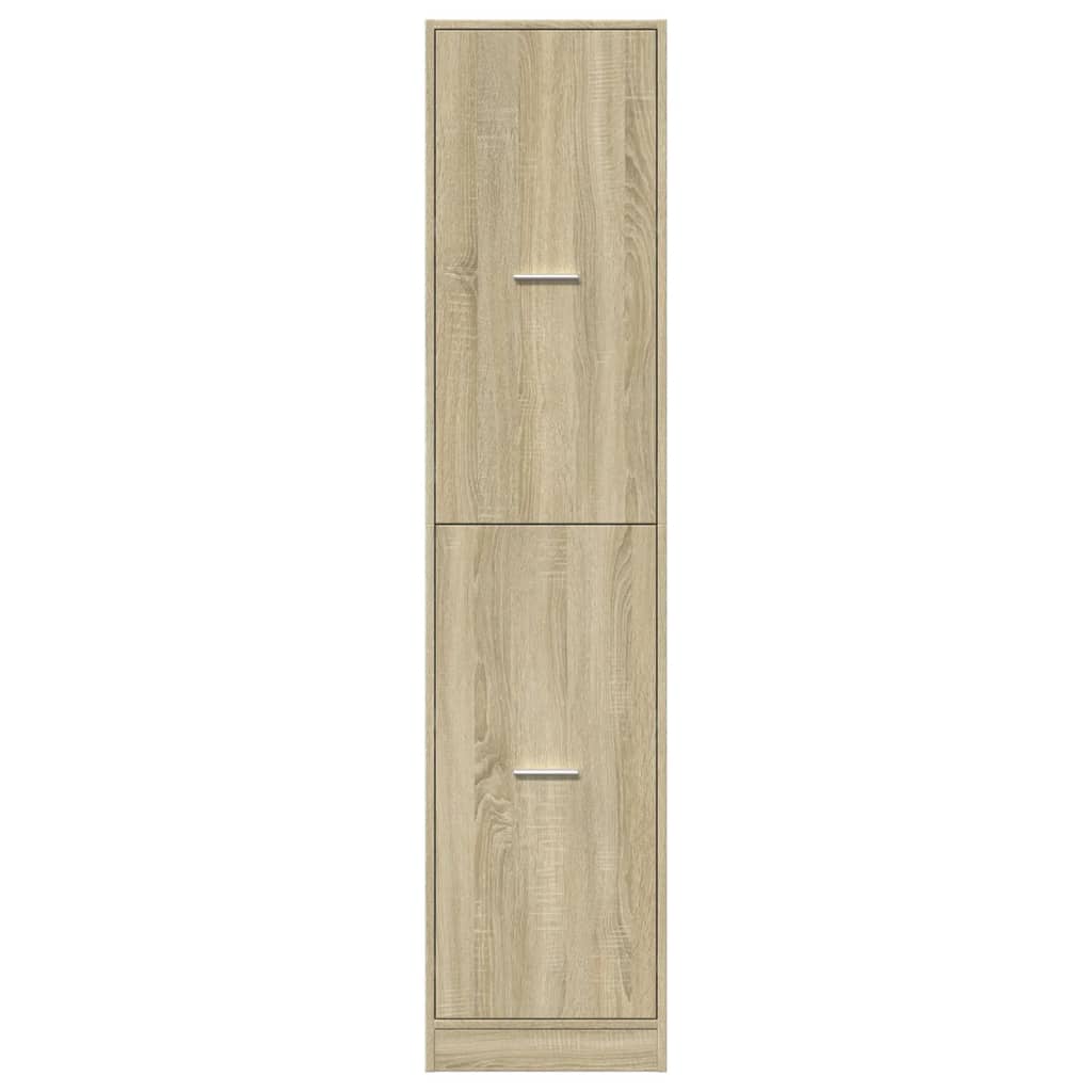 Apothekerskast 40x41x174,5 cm bewerkt hout sonoma eikenkleurig