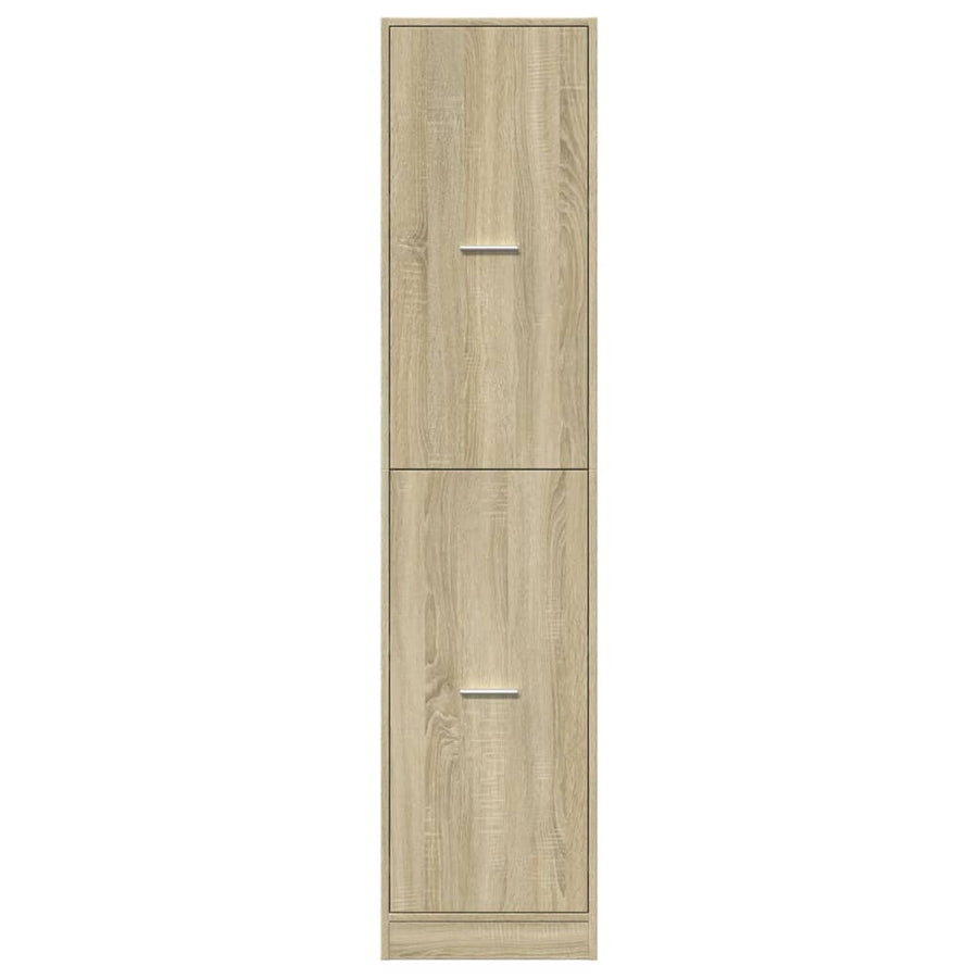 Apothekerskast 40x41x174,5 cm bewerkt hout sonoma eikenkleurig