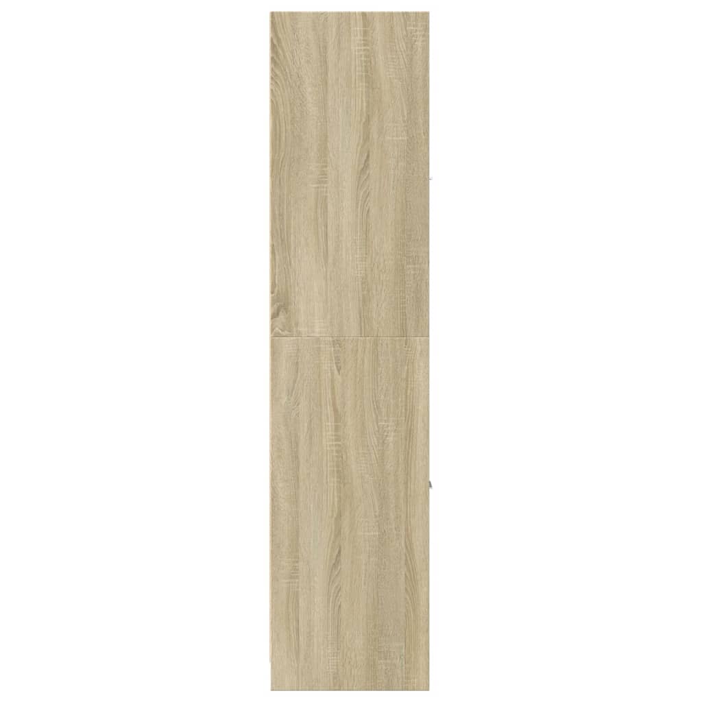 Apothekerskast 40x41x174,5 cm bewerkt hout sonoma eikenkleurig