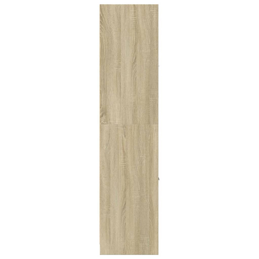 Apothekerskast 40x41x174,5 cm bewerkt hout sonoma eikenkleurig