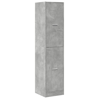 Apothekerskast 40x41x174,5 cm bewerkt hout betongrijs