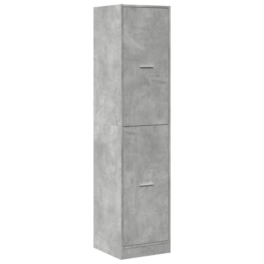 Apothekerskast 40x41x174,5 cm bewerkt hout betongrijs