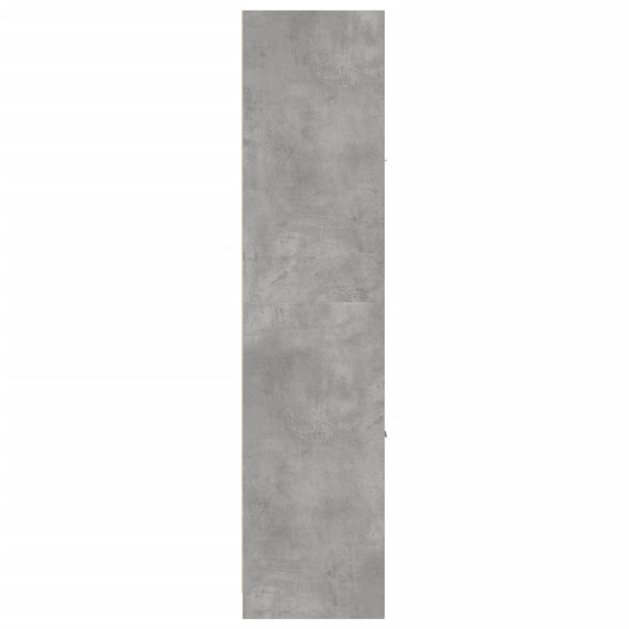 Apothekerskast 40x41x174,5 cm bewerkt hout betongrijs