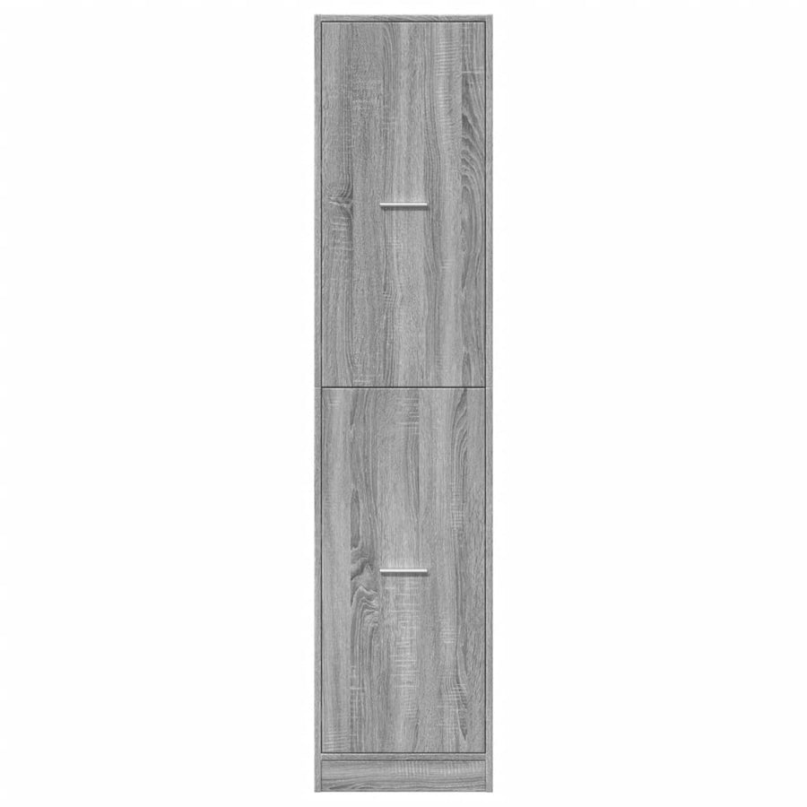Apothekerskast 40x41x174,5 cm bewerkt hout grijs sonoma eiken