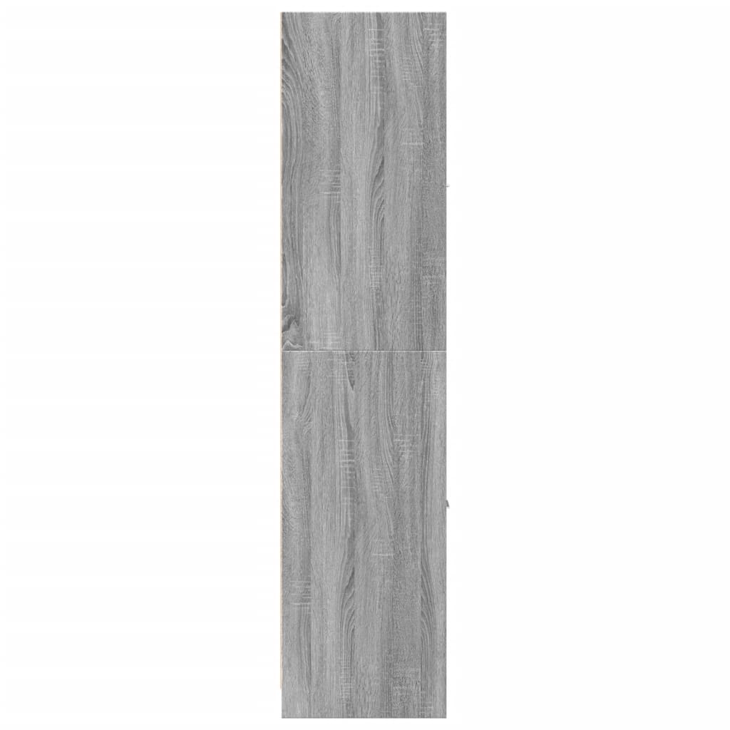 Apothekerskast 40x41x174,5 cm bewerkt hout grijs sonoma eiken