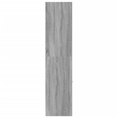 Apothekerskast 40x41x174,5 cm bewerkt hout grijs sonoma eiken