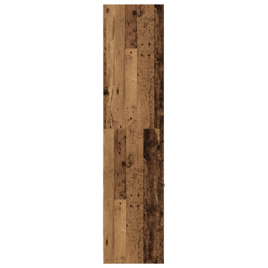 Apothekerskast 40x41x174,5 cm bewerkt hout oud houtkleurig