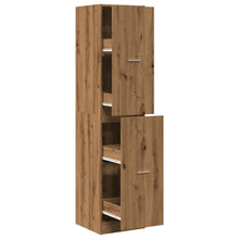 Apothekerskast 40x41x174,5 cm bewerkt hout artisanaal eiken