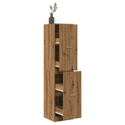 Apothekerskast 40x41x174,5 cm bewerkt hout eiken