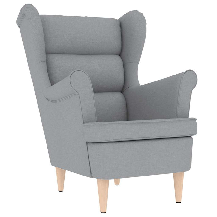 Fauteuil 74x84x100 cm stof lichtgrijs