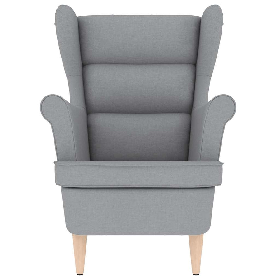 Fauteuil 74x84x100 cm stof lichtgrijs