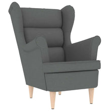Fauteuil 74x84x100 cm stof donkergrijs