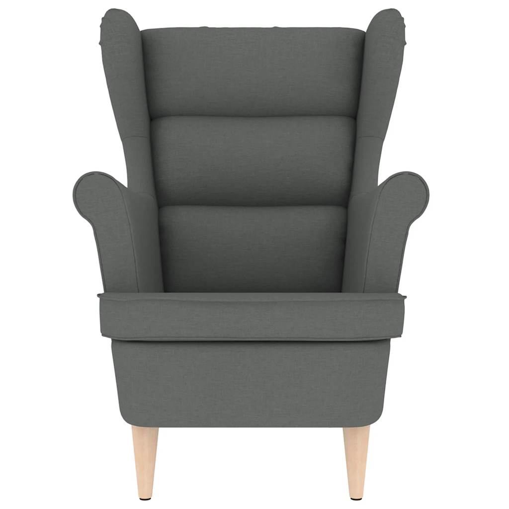 Fauteuil 74x84x100 cm stof donkergrijs