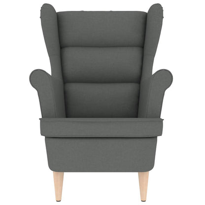 Fauteuil 74x84x100 cm stof donkergrijs