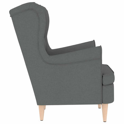 Fauteuil 74x84x100 cm stof donkergrijs