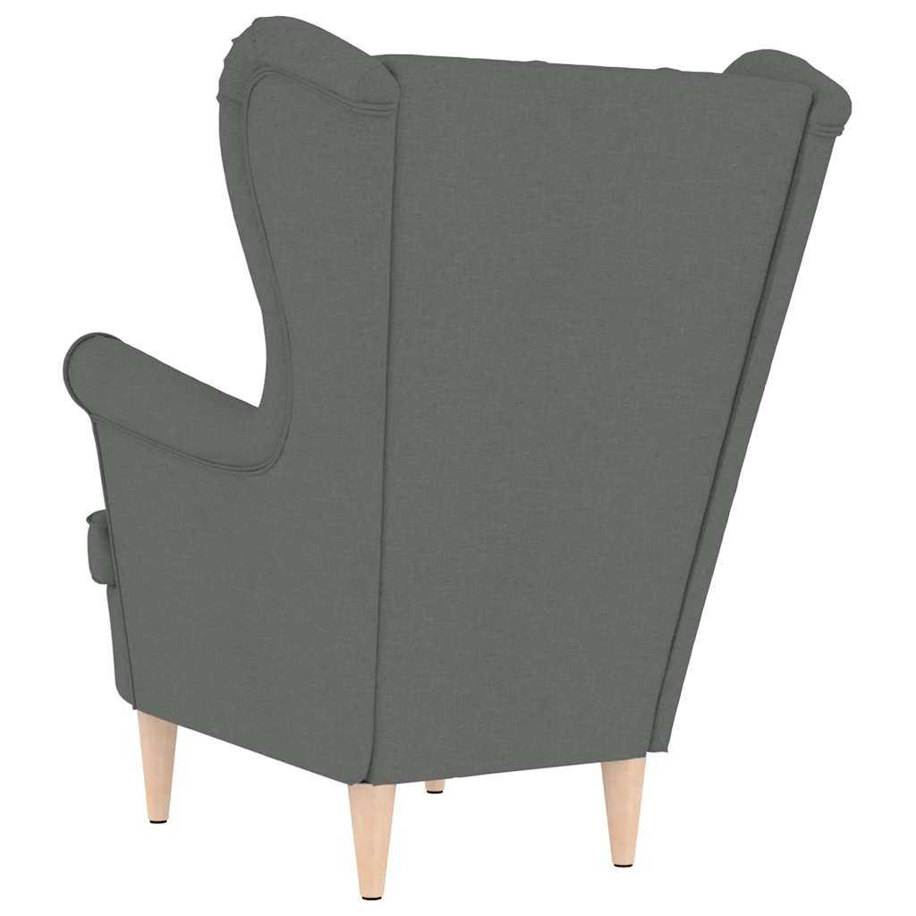 Fauteuil 74x84x100 cm stof donkergrijs